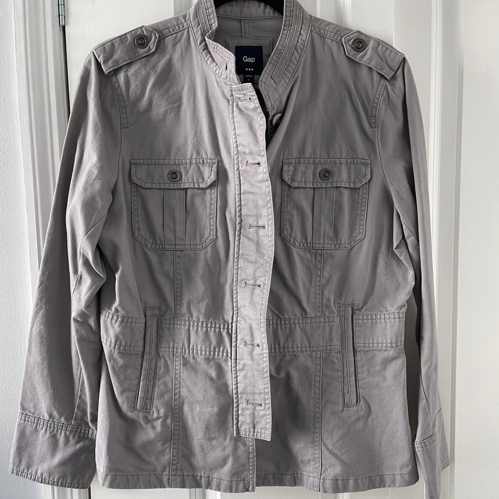 Gap Grey utility jacket size Large